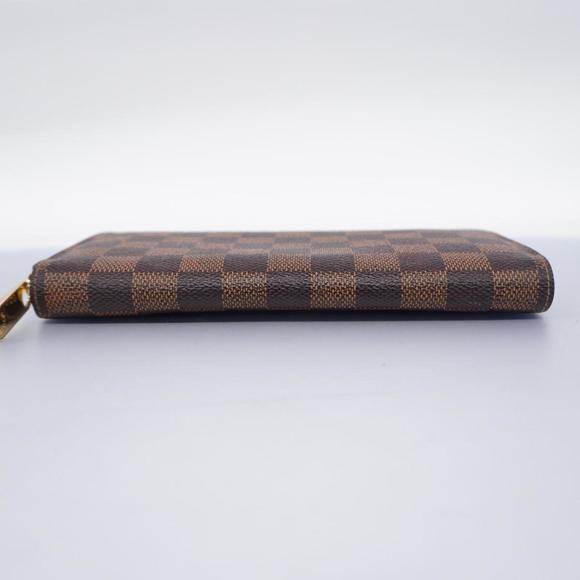 LOUIS VUITTON Long Wallet Damier Zippy N60015 Ebene Men's Women's - Picture 3 of 10